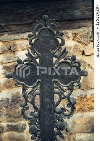 Religious Cross Inside The Village Religious Cross Inside The Village 125226297