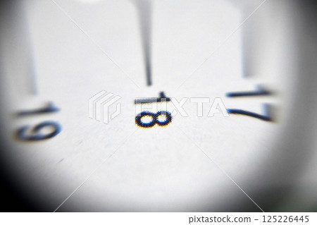 Cube shape calendar for February 18 on wooden surface with empty space 125226445