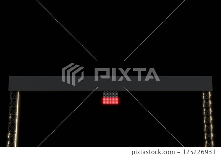 An all-red signal indicates the start of the race 125226931