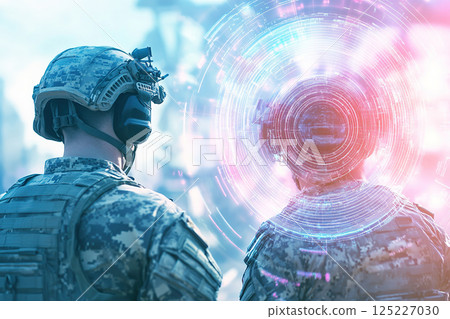 Cyber warfare strategies assessed by military personnel in modern defense context. 125227030