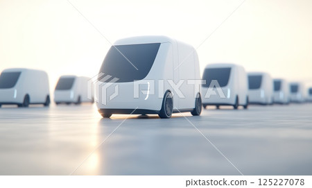 last mile delivery in urban areas with innovative vehicles. 125227078