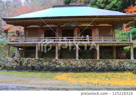 Muroji Temple in autumn (Main Hall, National Treasure, Uda City, Nara Prefecture) 125228328