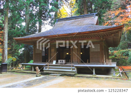 Muroji Temple with autumn leaves (Mirokudo Hall, Uda City, Nara Prefecture) Muroji Temple with autumn leaves (Mirokudo Hall, Uda City, Nara Prefecture) 125228347