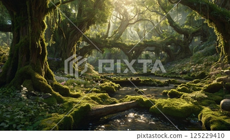 精靈居住的神聖森林 125229410
