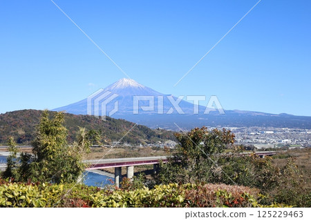 Mount Fuji, Tomei Expressway and Fuji River Mount Fuji, Tomei Expressway and Fuji River 125229463