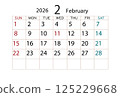 2026 Calendar February (2) 125229668