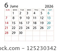 2026 Calendar June (2) 125230342