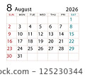 2026 Calendar August (2) 125230344