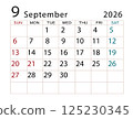 2026 Calendar September (2) 125230345