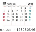2026 Calendar October (2) 125230346