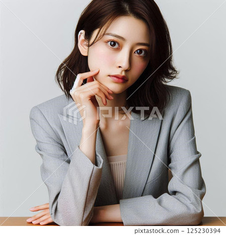 工作、憂心忡忡、陷入困境的女人 工作、憂心忡忡、陷入困境的女人 125230394