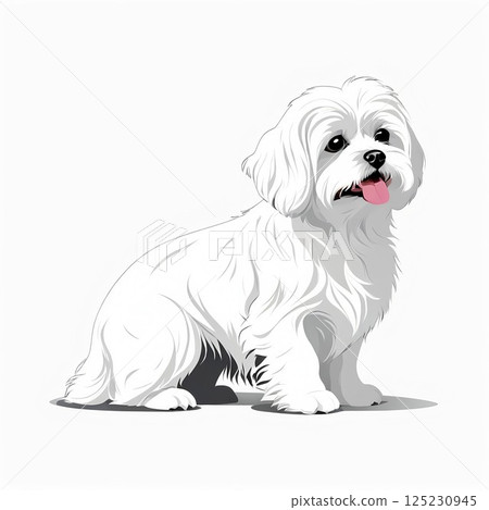 A cute and cuddly Maltese A cute and cuddly Maltese 125230945