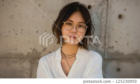 young fashion model woman young fashion model woman 125230950