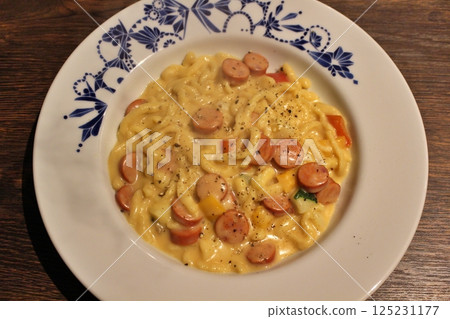 German dish: Cheese spaetzle German dish: Cheese spaetzle 125231177