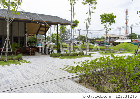 Beautiful view of Porto De Phuket, new community complex in Laguna area. Phuket is a popular tourist location for honeymoon and vacation. Beautiful view of Porto De Phuket, new community complex in Laguna area. Phuket is a popular tourist location for honeymoon and vacation. 125231289