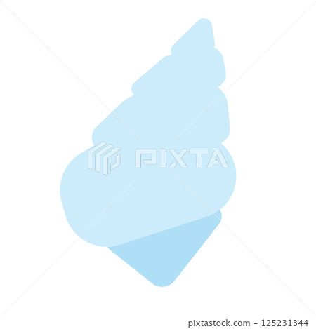 Simple and cute conch shell vector illustration Simple and cute conch shell vector illustration 125231344