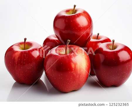 明亮的紅蘋果 125232365