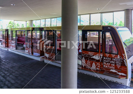 北海道留壽都村威斯汀留壽都度假村的單軌列車 北海道留壽都村威斯汀留壽都度假村的單軌列車 125233588