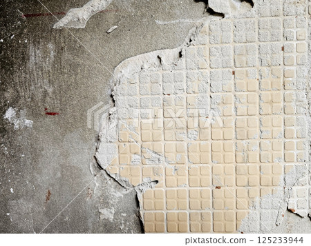 Close up Weathered Ceramic Wall Background. Close up Weathered Ceramic Wall Background. 125233944