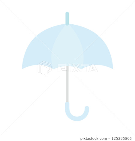 Simple and cute umbrella vector material - Rain gear icon Simple and cute umbrella vector material - Rain gear icon 125235805