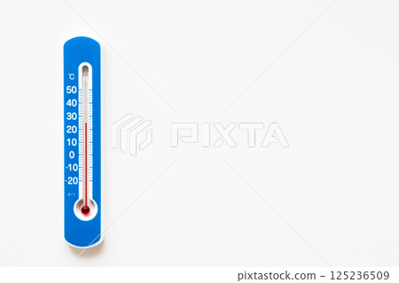 Thermometer on white background 125236509