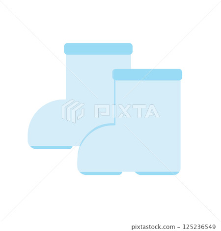 簡單可愛的雨靴向量素材-雨季措施 簡單可愛的雨靴向量素材-雨季措施 125236549