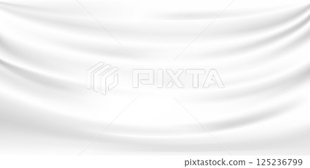 White fabric banner background with copy space Vector illustration White fabric banner background with copy space Vector illustration 125236799
