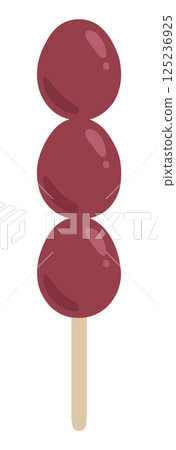 Vector illustration of cute grape candy. Ingredients, fruits, food stalls, fruit candy, summer festival Vector illustration of cute grape candy. Ingredients, fruits, food stalls, fruit candy, summer festival 125236925