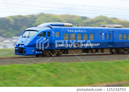 JR Kyushu 883 Series Limited Express "Sonic" (30th Anniversary Car) 125238703