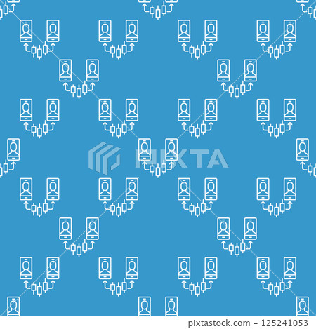Online Trading via Smartphone vector linear seamless pattern 125241053