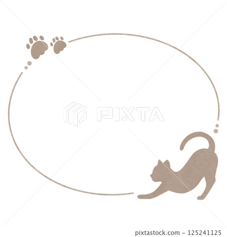 伸展貓圓形框架 125241125