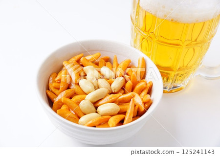 Chopsticks and beer 125241143