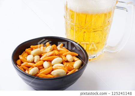 Chopsticks and beer 125241148