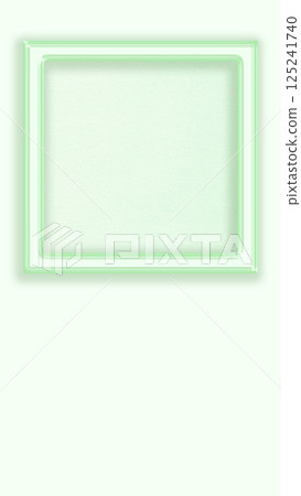Accessory square mockup illustration, frame, message card, light green 125241740