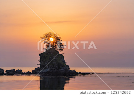 (Toyama Prefecture) Amaharashi Coast, Onnaiwa, Taiyo 125242692