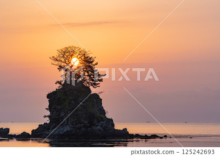 (Toyama Prefecture) Amaharashi Coast, Onnaiwa, Taiyo 125242693