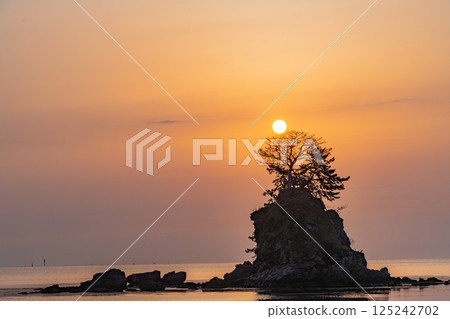 (Toyama Prefecture) Amaharashi Coast, Onnaiwa, Taiyo 125242702