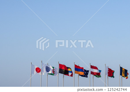 2025年大阪關西世博會國旗 2025年大阪關西世博會國旗 125242744