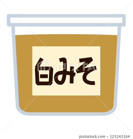 Simple white miso icon 125243164