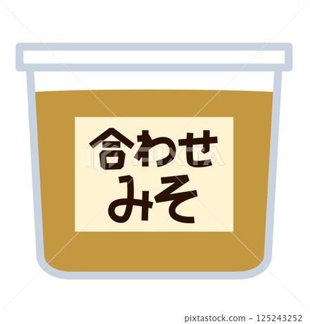 Simple mixed miso icon 125243252