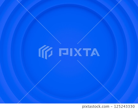 Blue concentric staircase background 3DCG 125243330