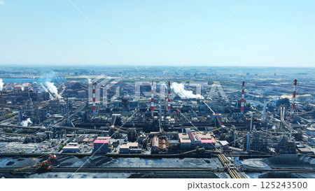 Industrial area scenery aerial view 125243500