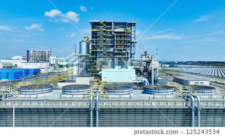 生質能發電廠鳥瞰圖 125243534