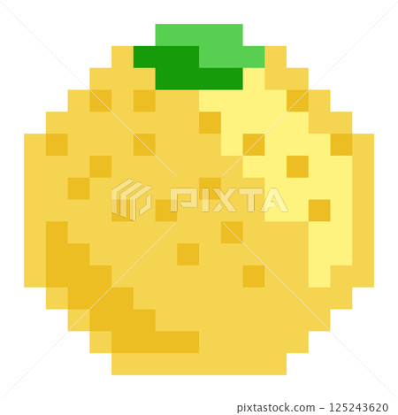 以圓點表達的葡萄柚插畫 以圓點表達的葡萄柚插畫 125243620
