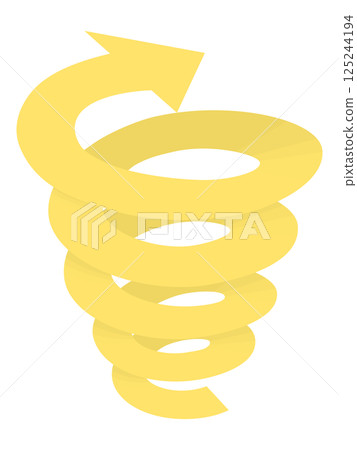 Yellow spinning upward arrow Yellow spinning upward arrow 125244194