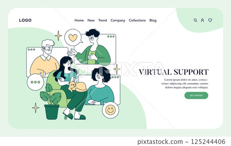 National Mental Health Awareness emphasizes the importance of virtual support systems. It illustrates a nurturing environment where individuals engage and connect for mental well-being. This visual National Mental Health Awareness emphasizes the importance of virtual support systems. It illustrates a nurturing environment where individuals engage and connect for mental well-being. This visual 125244406