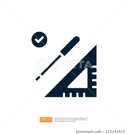The image features a ruler and a screwdriver, symbolizing precision and correctness in measurements or construction tasks. The image features a ruler and a screwdriver, symbolizing precision and correctness in measurements or construction tasks. 125245415