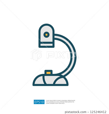 Modern Educational Icon Featuring A Microscope Illustrating The Theme Of Learning And Scientific Exploration In Education Within Academic Settings 125246412