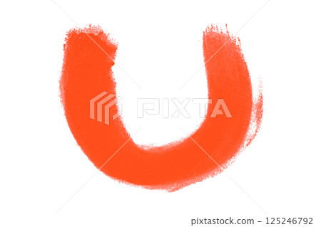 red brush isolated on transparent background red brush isolated on transparent background 125246792
