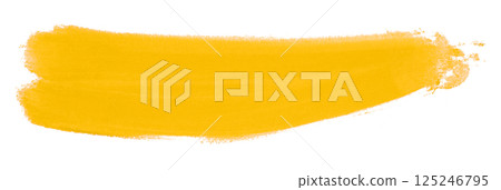 yellow brush isolated on transparent background yellow brush isolated on transparent background 125246795